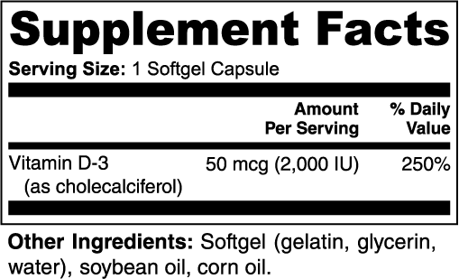 Vitamin D3 Prime 2,000 IU